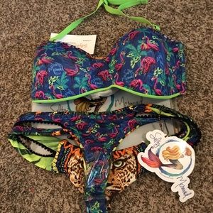 Salty Mermaid Reversible Bikini - Never Worn!